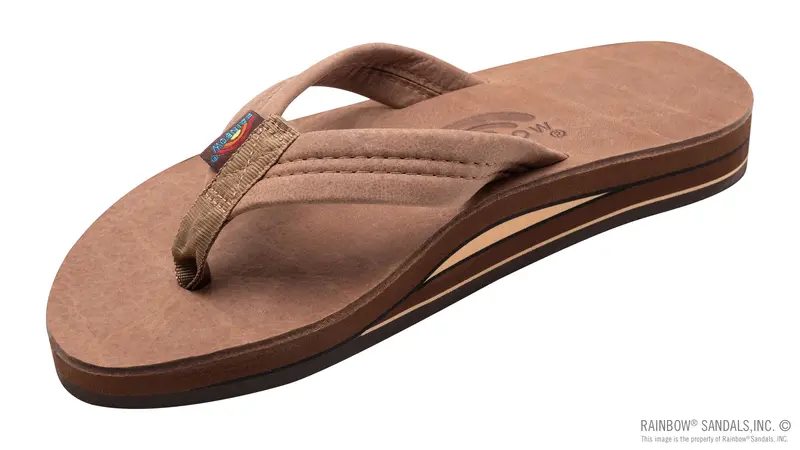 Rainbow Luxury Leather - Double Layer Arch  Support-Nogales Wood 1