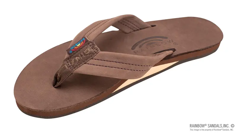 Rainbow Sandals Women's - Single Layer - 1" Strap - Expresso 1