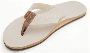 Rainbow Sandals Women's - Single Layer Hemp - 1" Strap - Natural 1