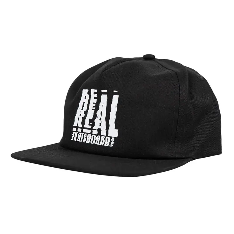 Real Scanner Snapback Hat - Black/White 1