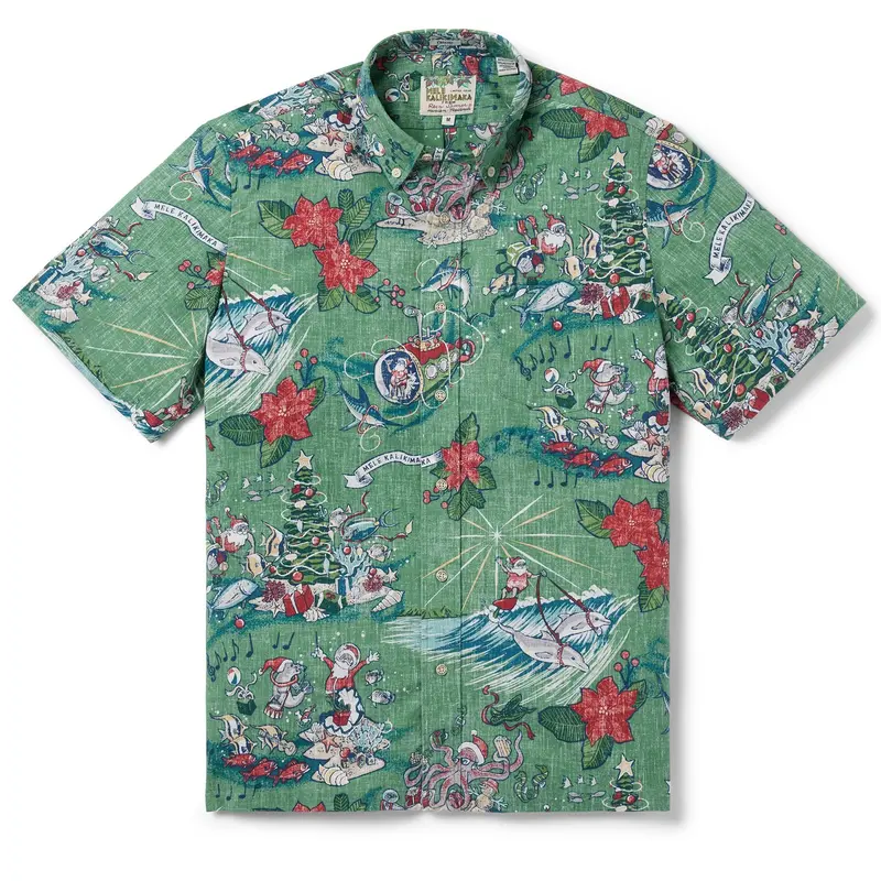 Reyn Spooner Hawaiian Christmas 2024- Mistletoe 1