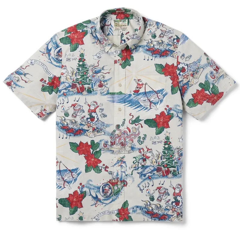 Reyn Spooner Hawaiian Christmas 2024 -Silver Birch 1