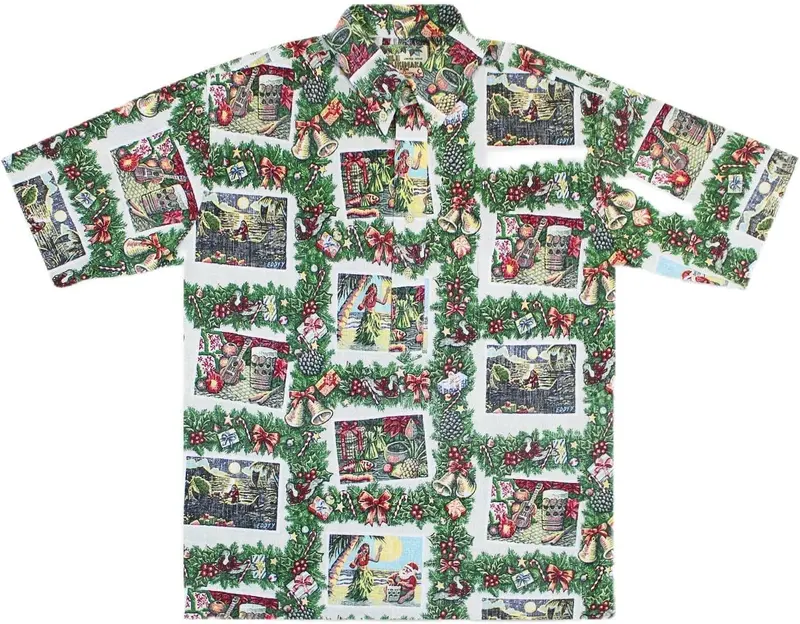Reyn Spooner Hawaiian Christmas Mele Kalikimaka 2015 Aloha Shirt Size: Xl 1