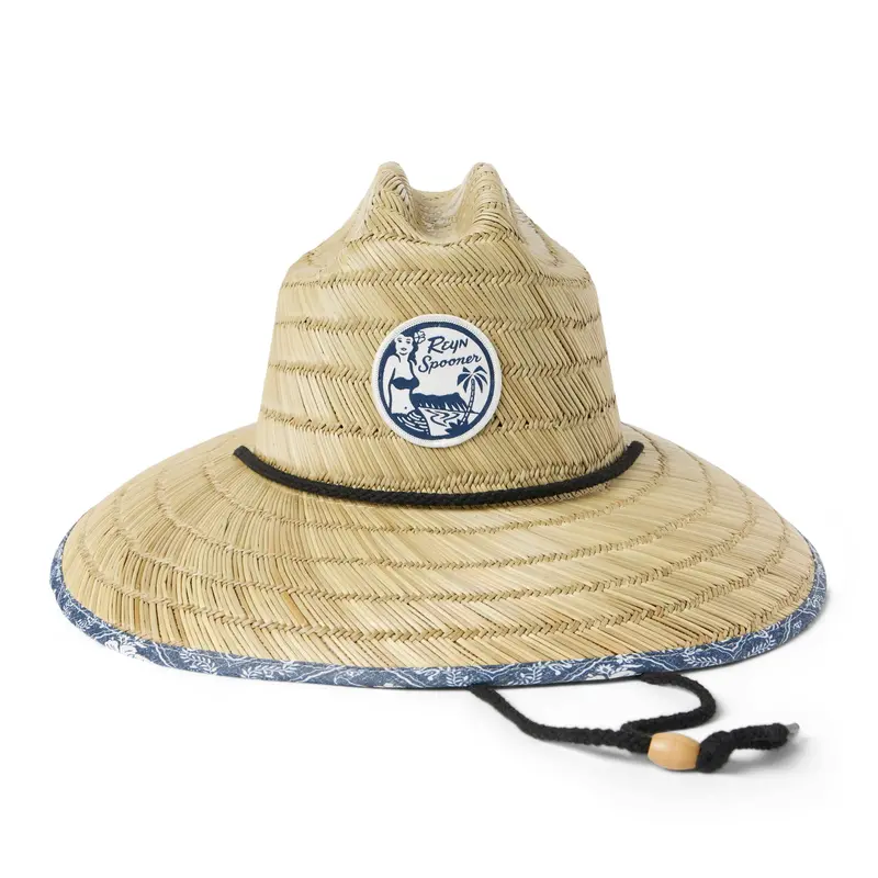 Reyn Spooner Lahaina Sailor Straw Hat-Navy 1