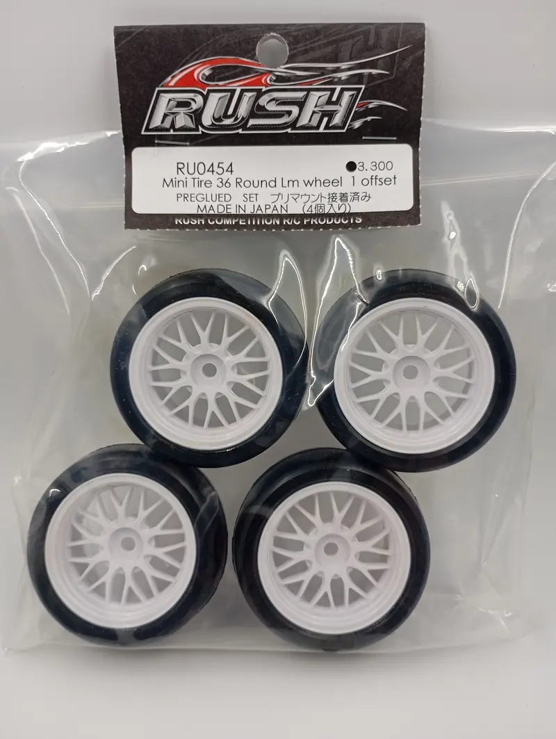 Rush Rvo454 Mini Tire 36 Round Lm Wheel 1 Offset Preglued 1