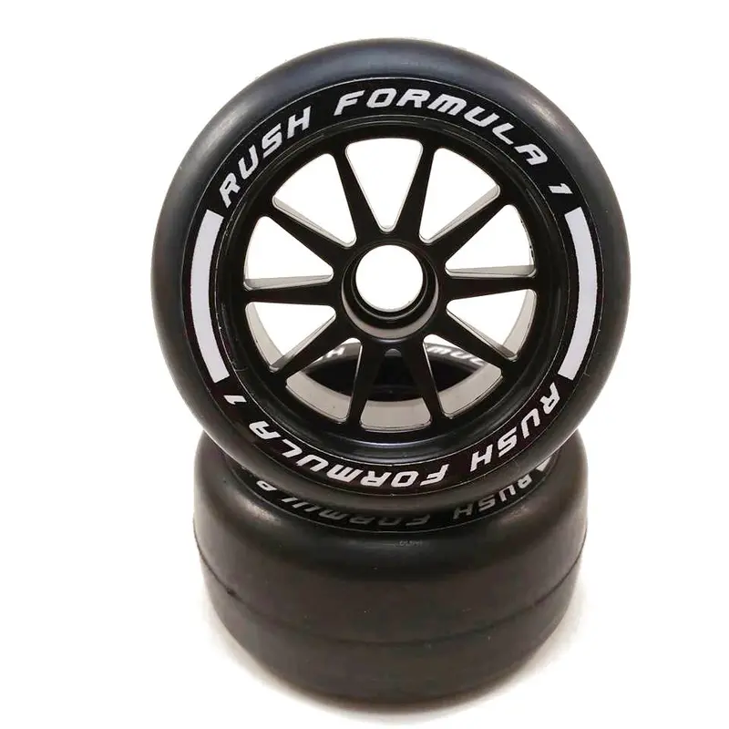 Rush Vf1 Fmh F1 Front Rubber Slick Tires Medium Hard Premount 2 Pcs (Purple) - Ru-0471 1