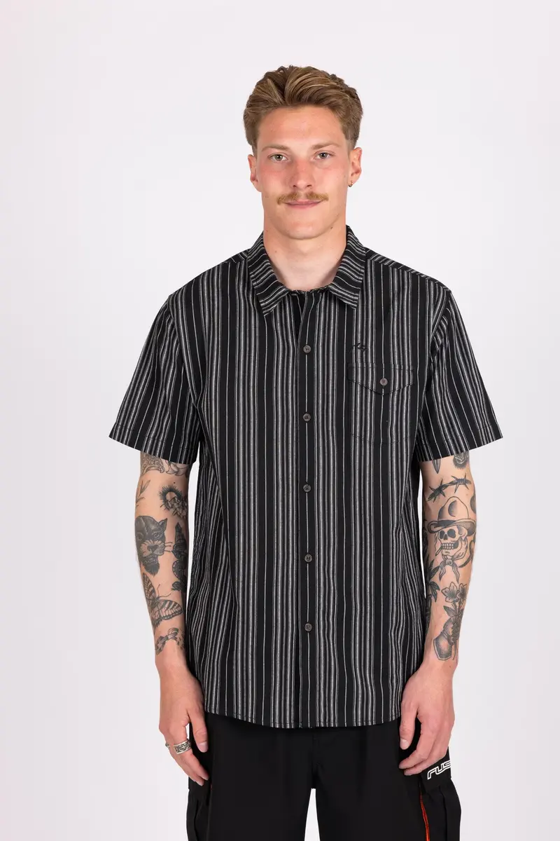 Rusty Verts S/S Woven Black Size : Large 1