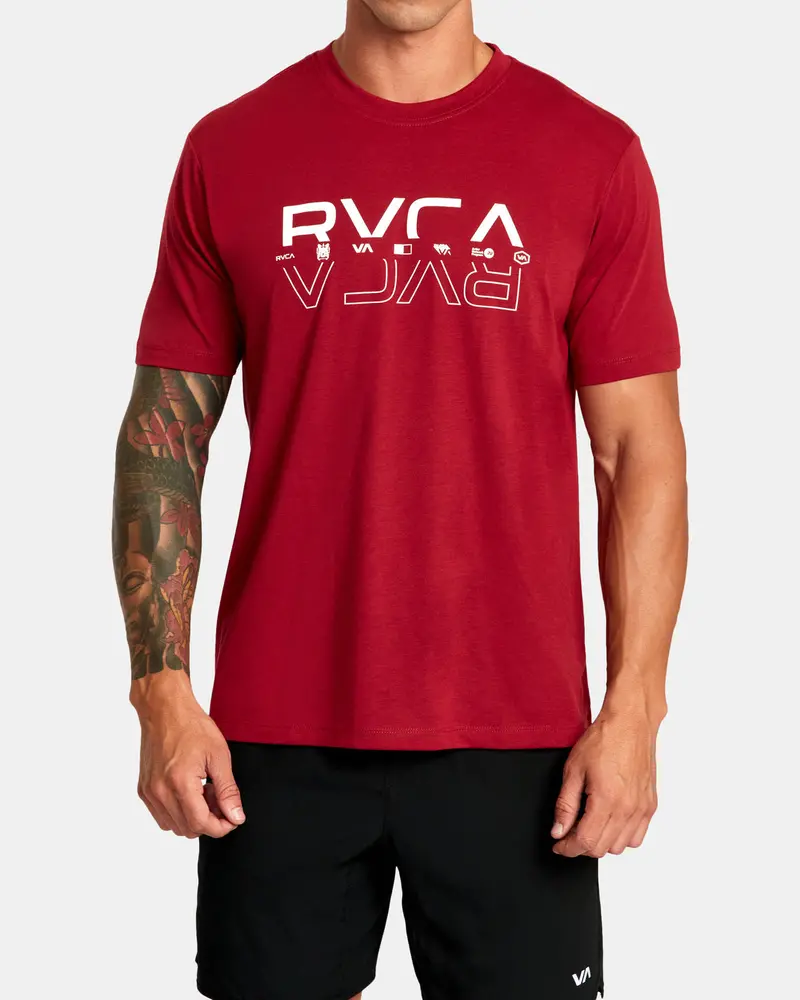 Rvca Double Rvca Split Workout S/S Tee 1