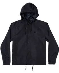 Rvca Va Hood Coaches Jacket Black 1