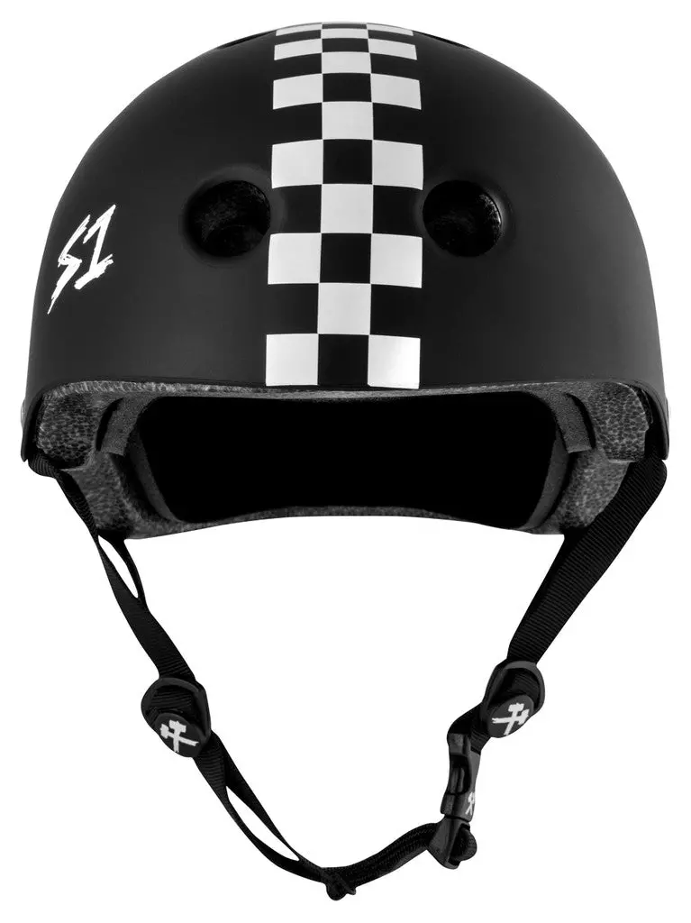 S1 Lifer Helmet - Matte Black/White Check 1