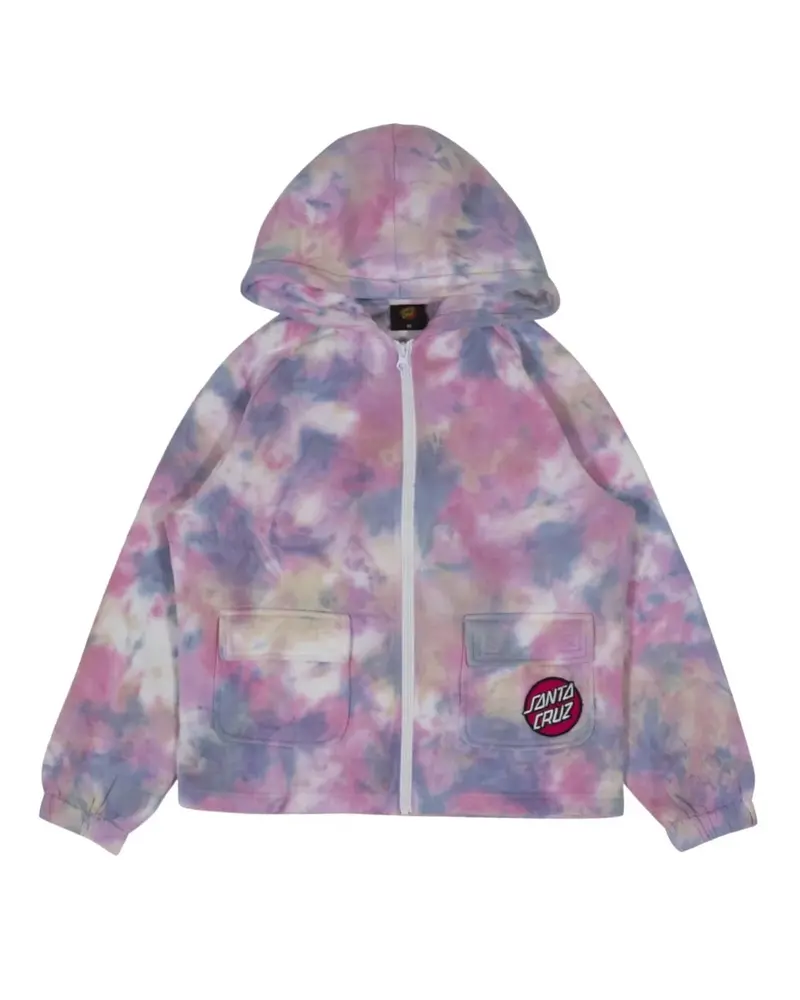Santa Cruz Astro Tie Dye Zip-Through Girls Hoody 1