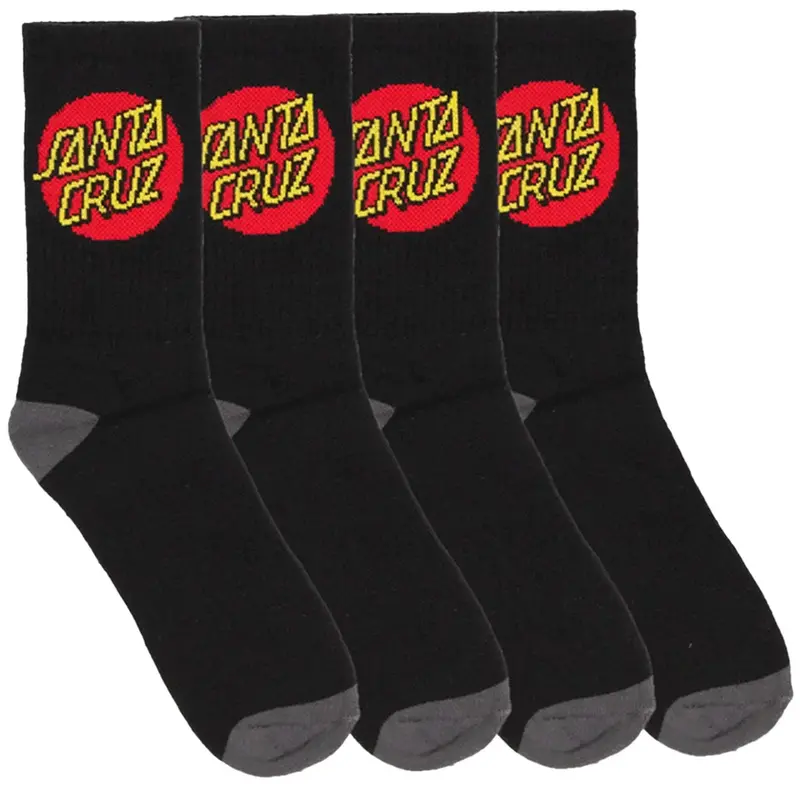 Santa Cruz Classic Dot Boys Socks 4 Pack 1