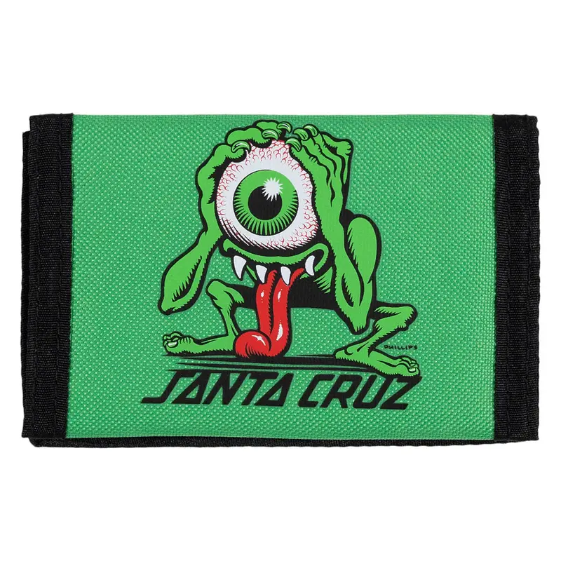Santa Cruz Eyegore Strip Velcro Wallet 1
