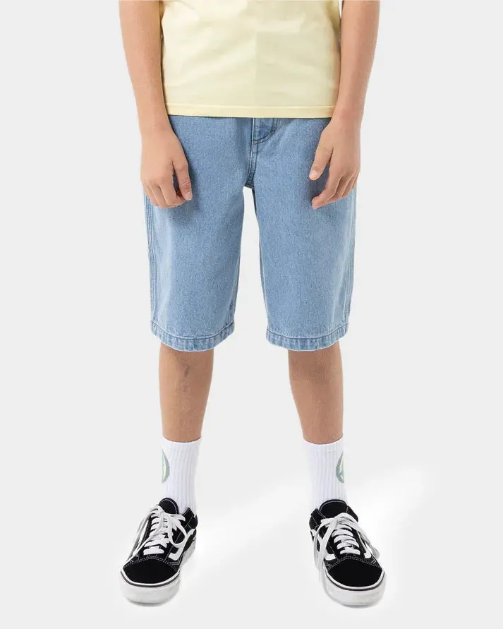 Santa Cruz Space Rocket Stack Boys Jean Shorts 1