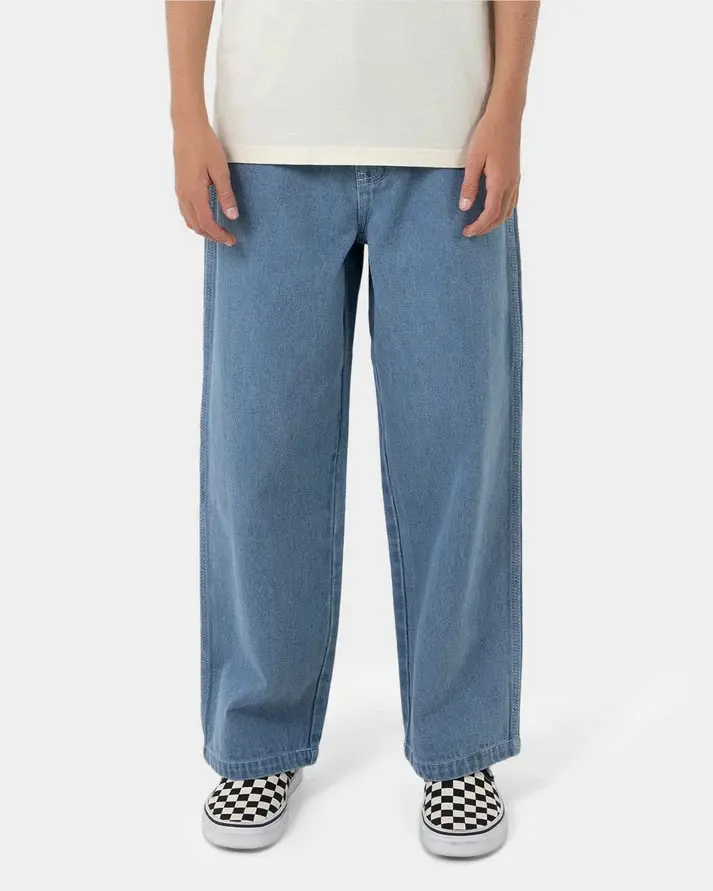 Santa Cruz Yelling Stack Boys Baggy Denim Jeans 1