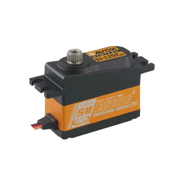 Savox: Sv1250mgp High Voltage Micro Tail Servo W/Soft Start, 0.095Sec / 111.1Oz @ 7.4V 1