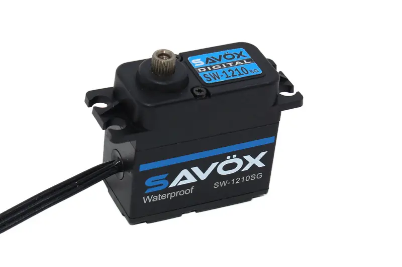 Savox - Sw-1210Sg-Be - Black Edition Waterproof High Voltage Digital Servo 0.13Sec / 444.4Oz @ 7.4V 1