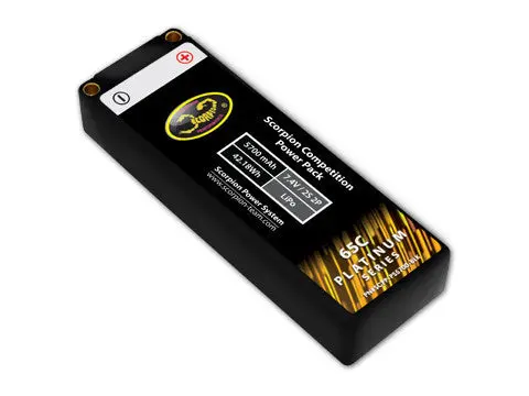 Scorpion Competition Power Pack (2S 5700 Mah) - Platinum Series - Roar Approved 1