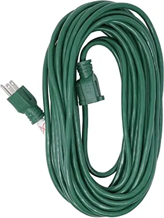 Seasonal Source - 40' Green Heavy Duty Extension Cord (14/3, 13 Amp) - Exthd-40-G 1