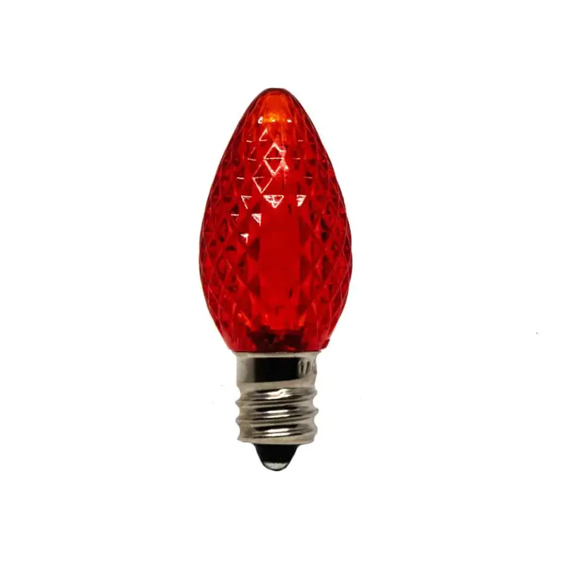 Seasonal Source - C7 Led Smd Red Retrofit Bulb (Pack Of 25) - Led-C7-Red-Smd 1