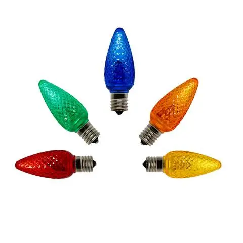 Seasonal Source - C9 Led Smd Multi Retrofit Bulb (Pack Of 25) - Led-C9-Mul-Smd 1