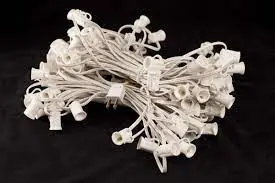 Seasonal Source - C9 Light String (100' Length, 12" Spacing, White Wire) - C9-100-W 1