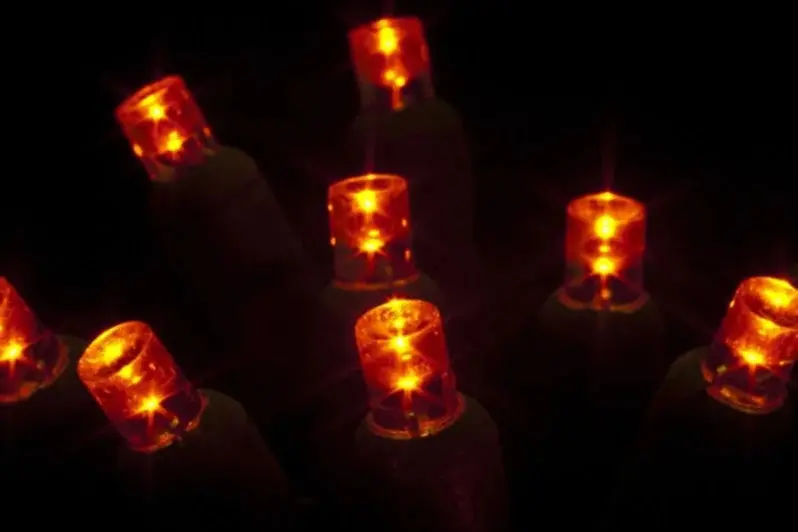 Seasonal Source - Led 5Mm Professional Grade String Lights (Orange, 70 Lights, 4" Spacing) - 45607R-B 1