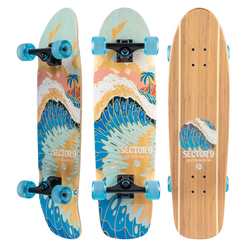 Sector 9 Bamboozler Bora Bora Park Cruiser Complete 1