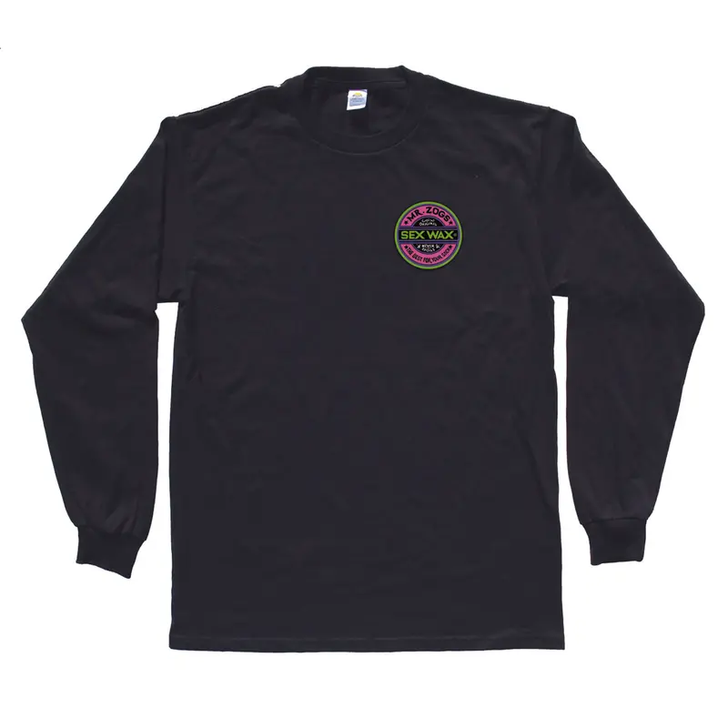 Sexwax Fluoro: Men's Long Sleeve-Black 1