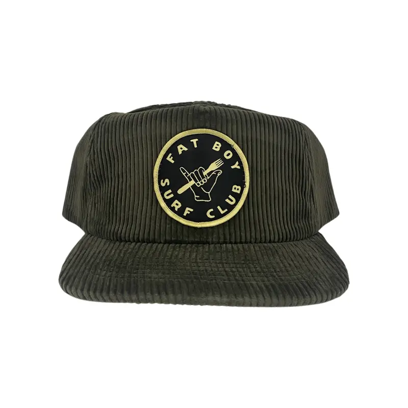 Shaka Fork Corduroy Surf Hat - Olive 1
