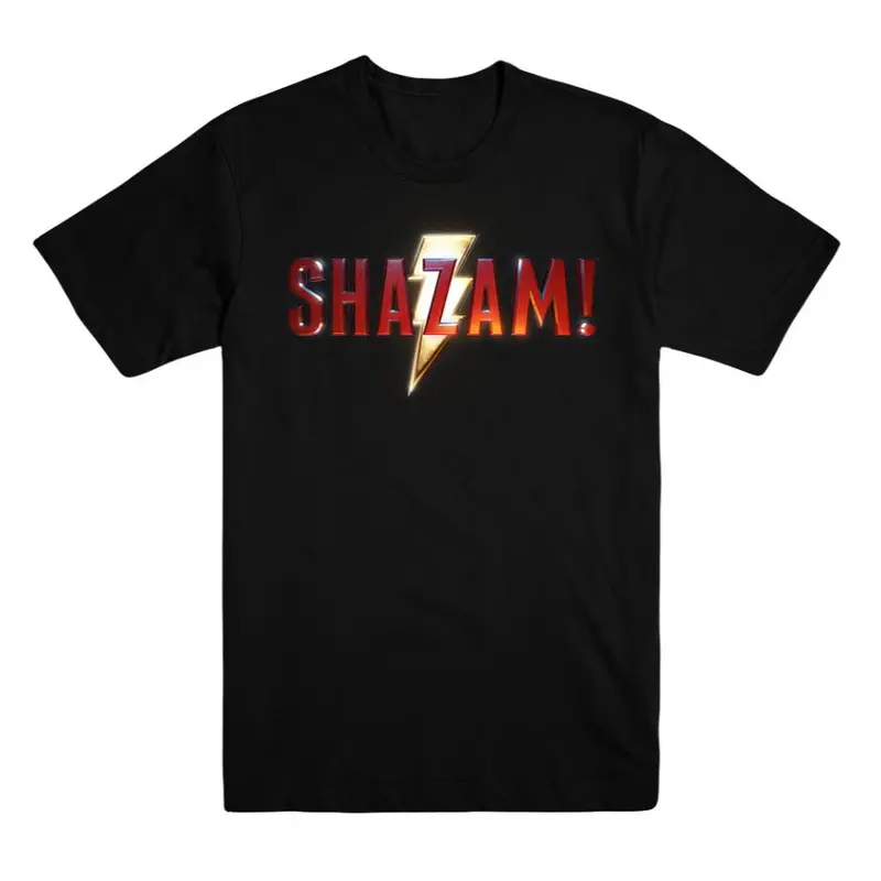 Shazam! Movie Just Say The Word Gold Foil Exclusive T-Shirt 1