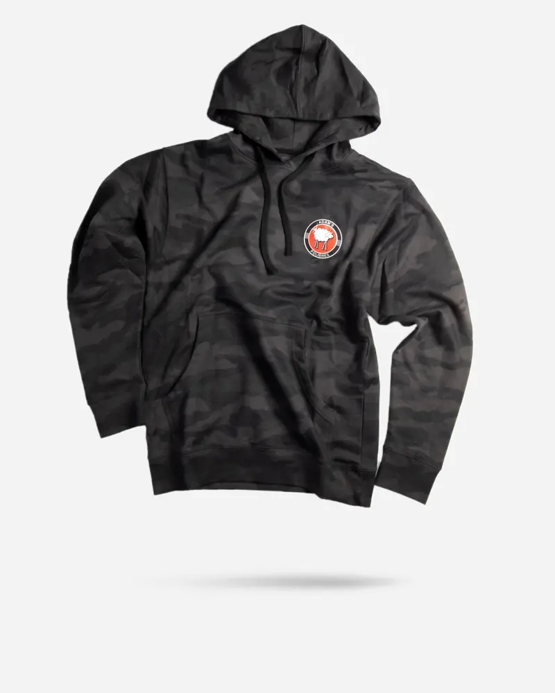 Sheepey Race X Adam's Polishes Black Camo Hoodie 1