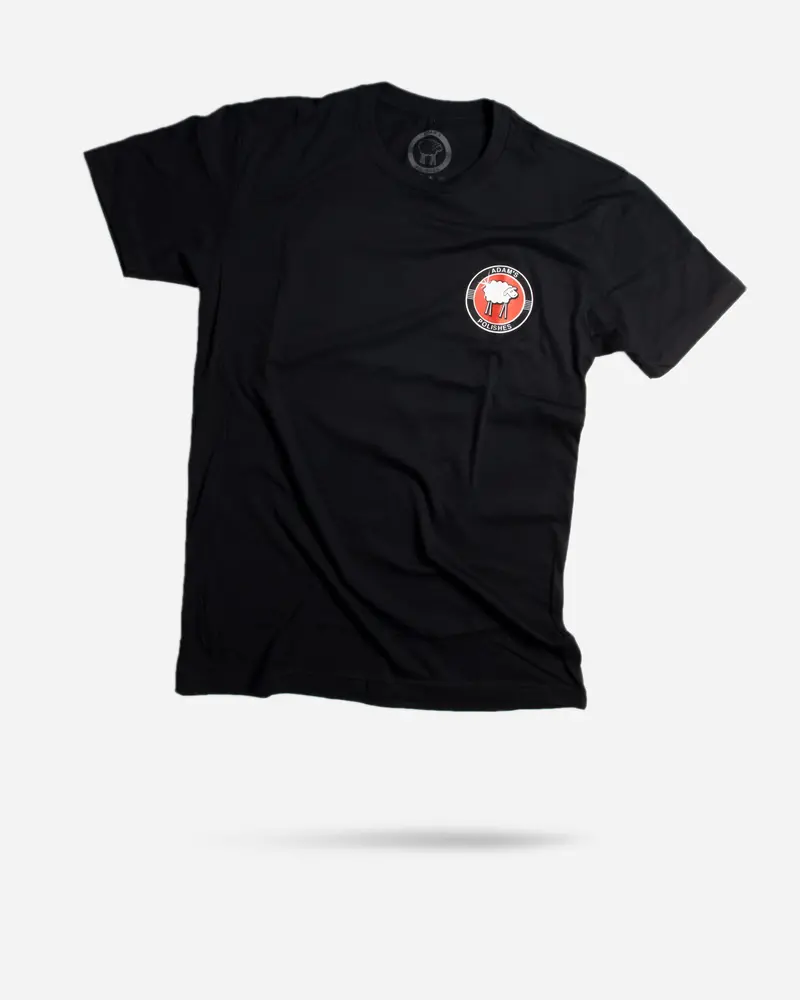 Sheepey Race X Adam's Polishes Black T-Shirt 1