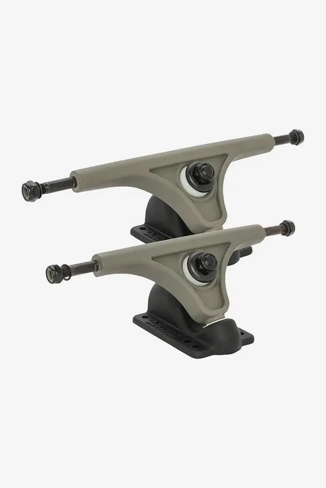 Slant Mag Reverse Kingpin Longboard Trucks - 180Mm Grey/ Black 1