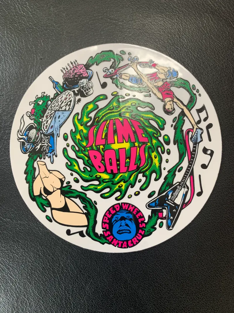 Slime Balls Vomit Sticker 4" 1