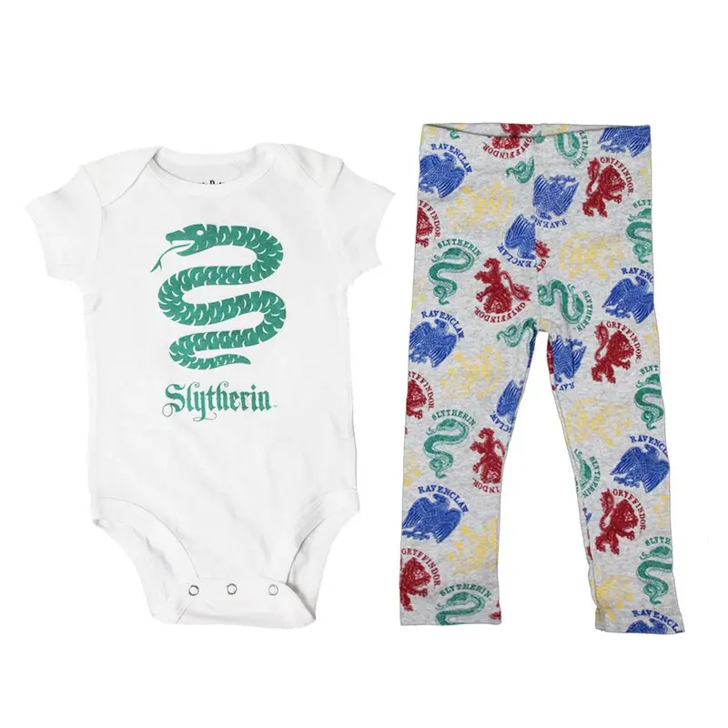 Slytherin Baby Bodysuit And Leggings Set From Harry Potter 1
