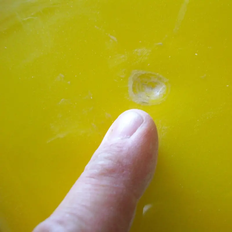 Small Surfboard Ding Repair 1