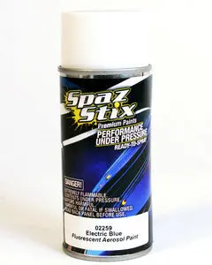 Spaz Stix Electric Blue Fluorescent Aerosol Paint 3.5Oz - Szx02259 1
