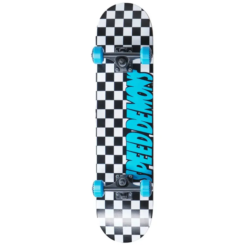 Speed Demons Checkers Black/Blue Complete 7.75" 1