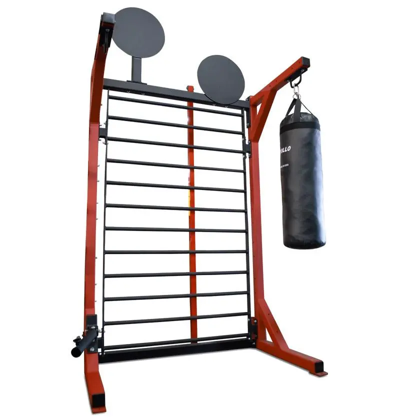 Stall Bars W/ Landmine, Wall Ball Targets, Heavy Bag Attachment 1