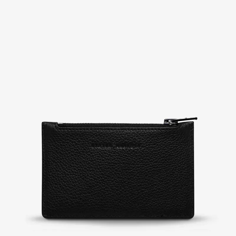 Status Anxiety Avoiding Things Leather Wallet - Black 1