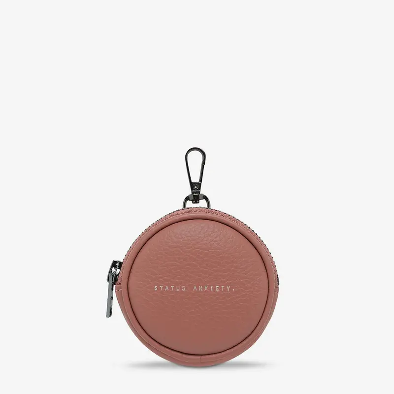 Status Anxiety Go With Me Leather Pouch - Dusty Rose 1
