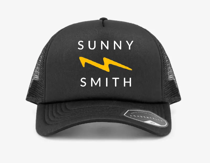 Sunny Smith Trucker Hat-Black 1