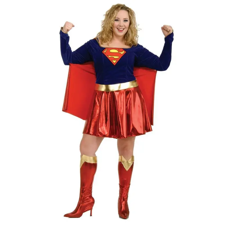 Supergirl Adult Plus Size Costume 1
