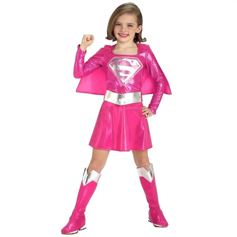 Supergirl Toddler/Child Pink Costume 1
