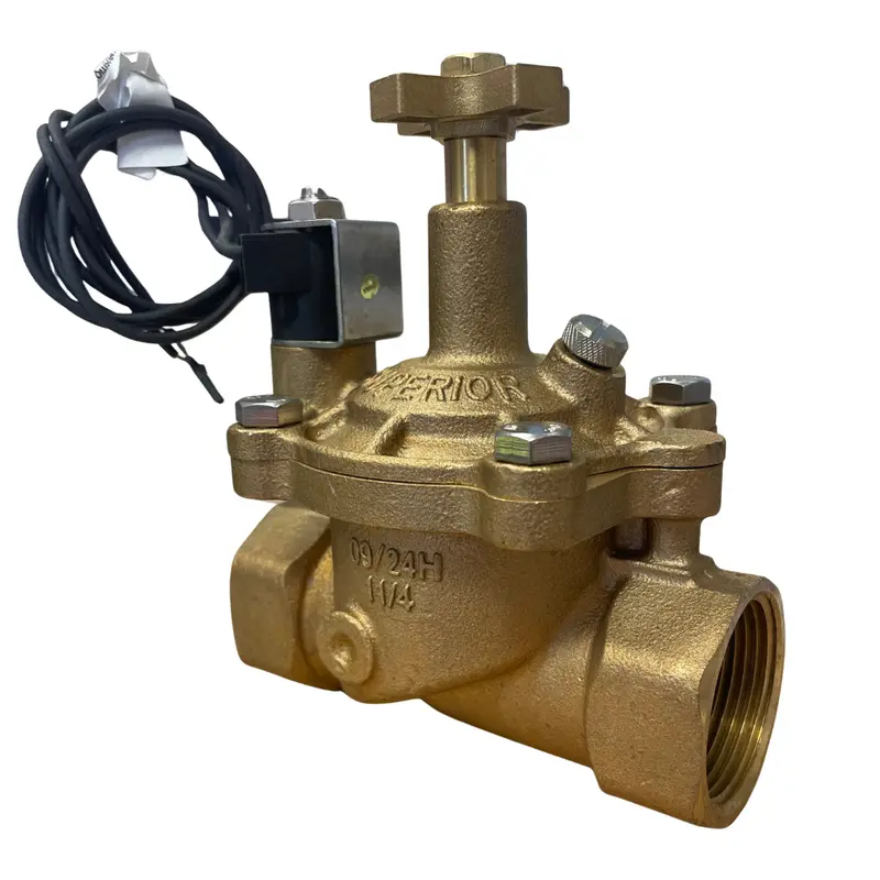 Superior - 950125 - 1-1/4'' Brass In-Line Valve W/ Flow Control (Npt) 1