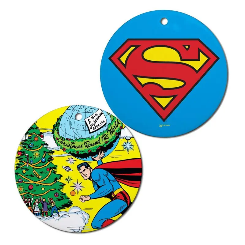 Superman Christmas Round The World Ornament 1