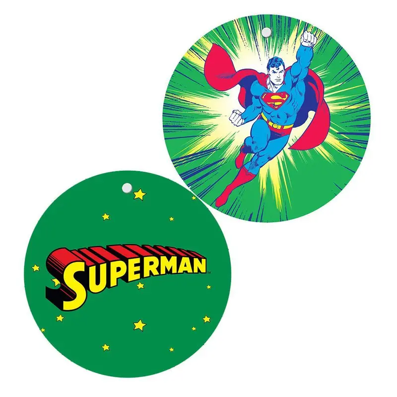 Superman In Flight Green Ornament 1