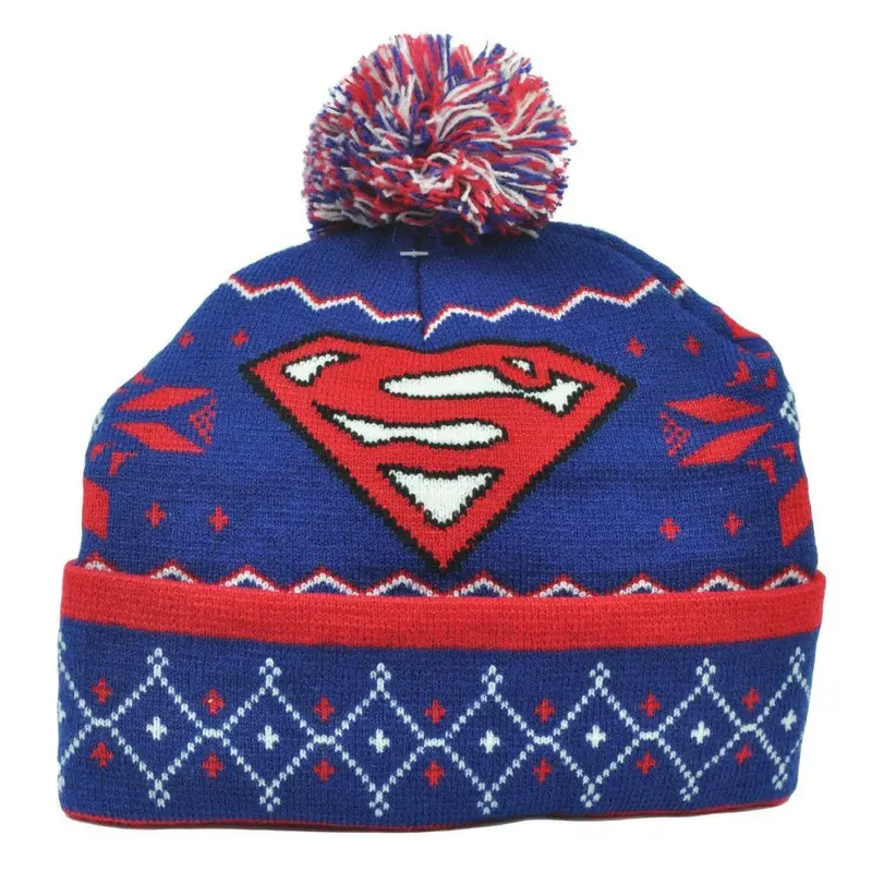 Superman Pom-Pom Beanie 1