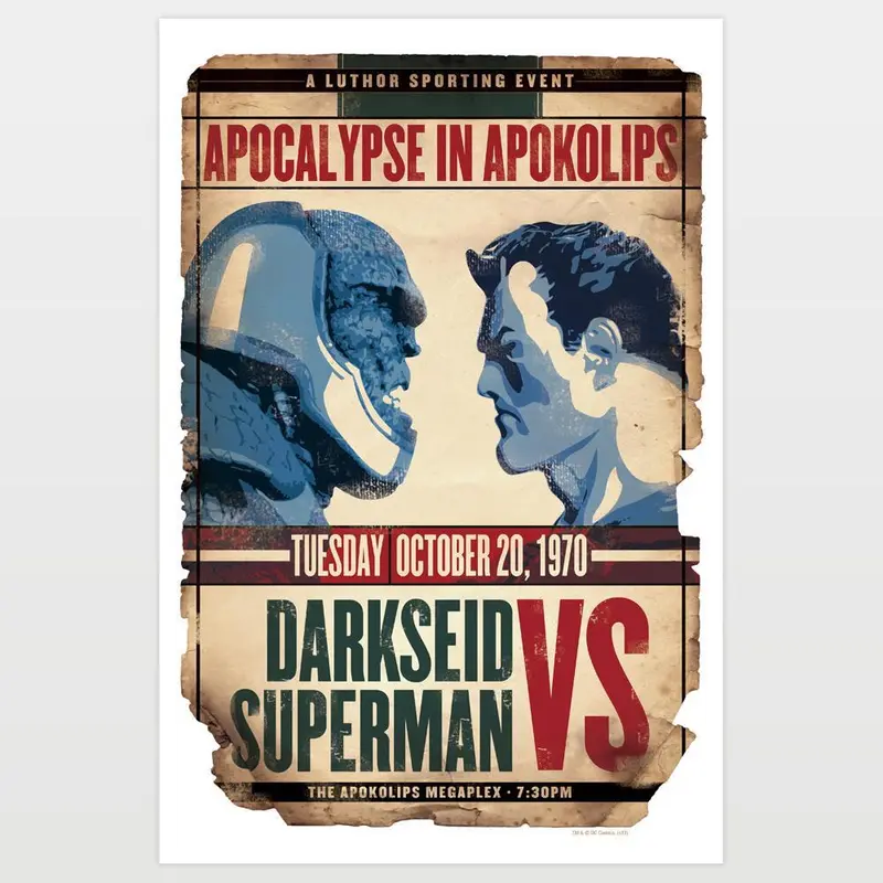 Superman Vs. Darkseid Art Print 1